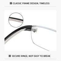 TAG Hezekiah Титановая оправа для очков Мужская брендовая дизайнерская квадратная оправа для очков без оправы Женские безрамочные сверхлегкие очки TH50004 — изображение 5