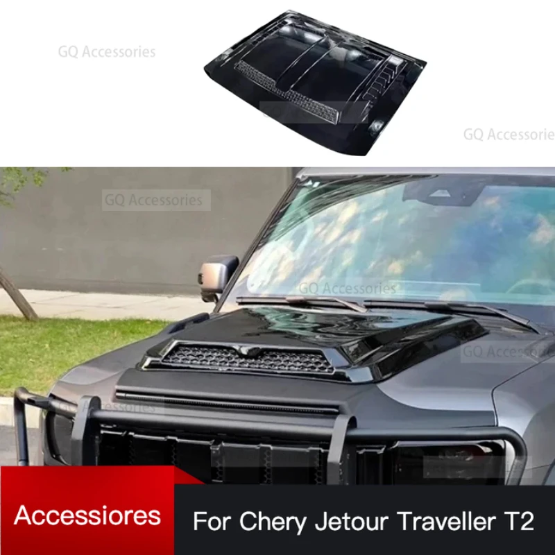 

Car Front Hood for Chery Jetour Traveller T2 2023 2024 Jetour T2 Modified Brabus Kit Engine Hood Fake Air Inlet Original Trim