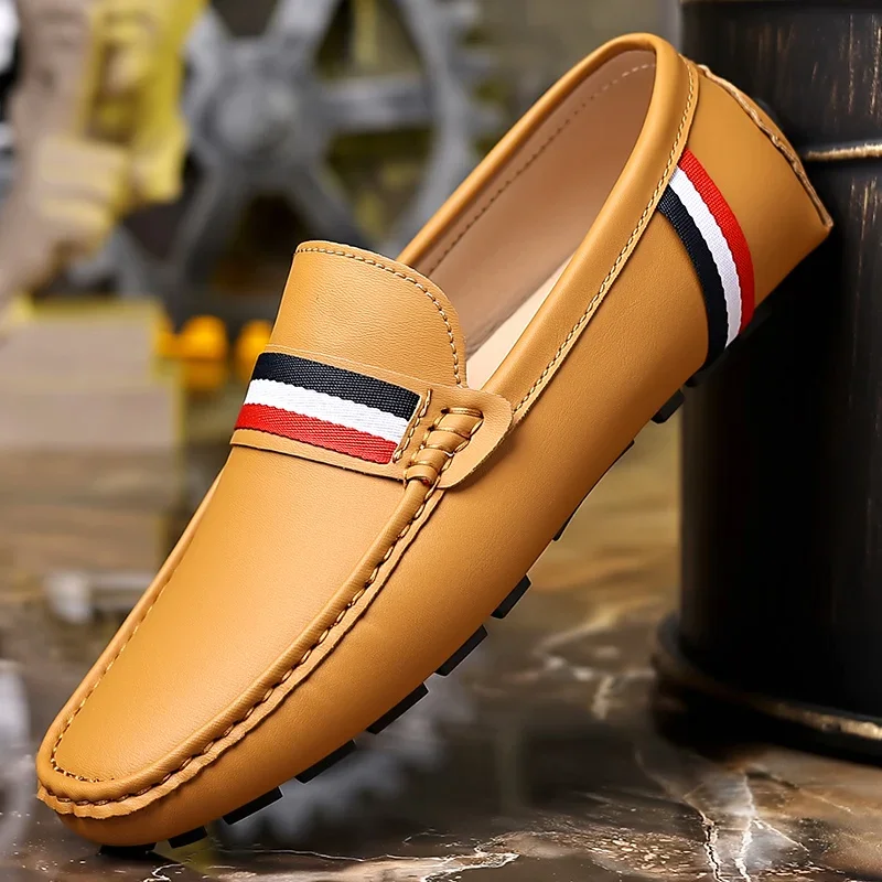 Men-Design-Loafers-High-Quality-Moccasin-Fashion-Slip-on-Soft-Flat ...