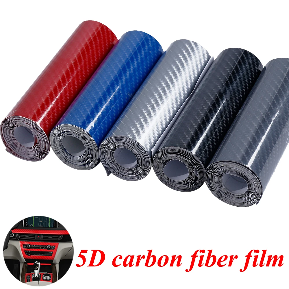 

DIY Carbon Fiber Car Vinyl Stickers 5D Film Decal Modification Decor Universal Motorcycle Digital Product Fitness Equipment