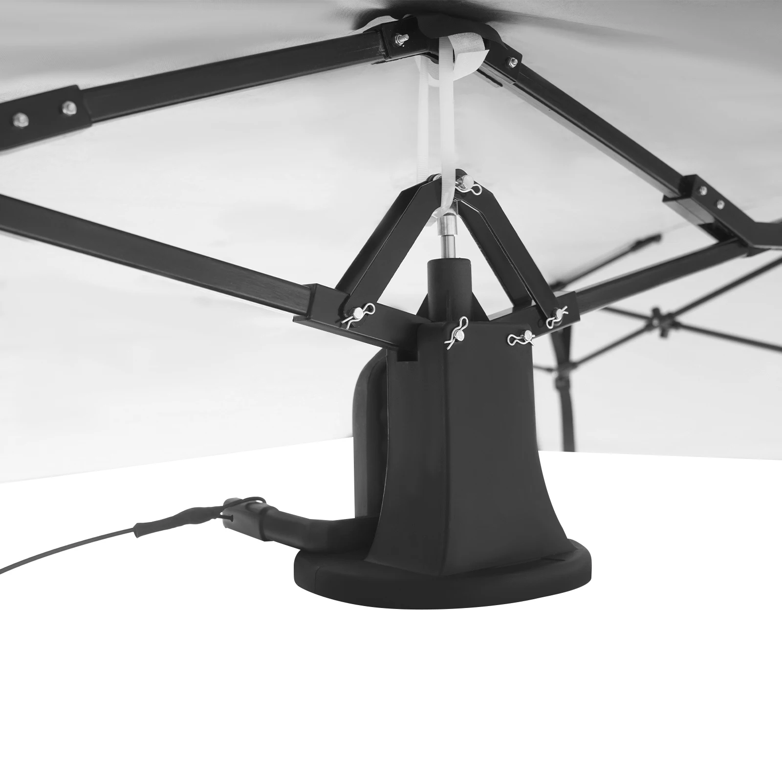 Auto-Überdachungshülle, 4,6 x 2,3 m, Auto-Markisenabdeckung, Sonnenschutz mit hydraulischem System, winddicht und diebstahlsicher für Fahrzeugunterschlupf im Freien – Detail 26