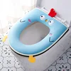 Winter Home Soft with Toilet Mat Zipper Cute Toilet Seat pad loo Warm Cover Embroidered lavatory Seat Covers Reusable WC Cushion 4