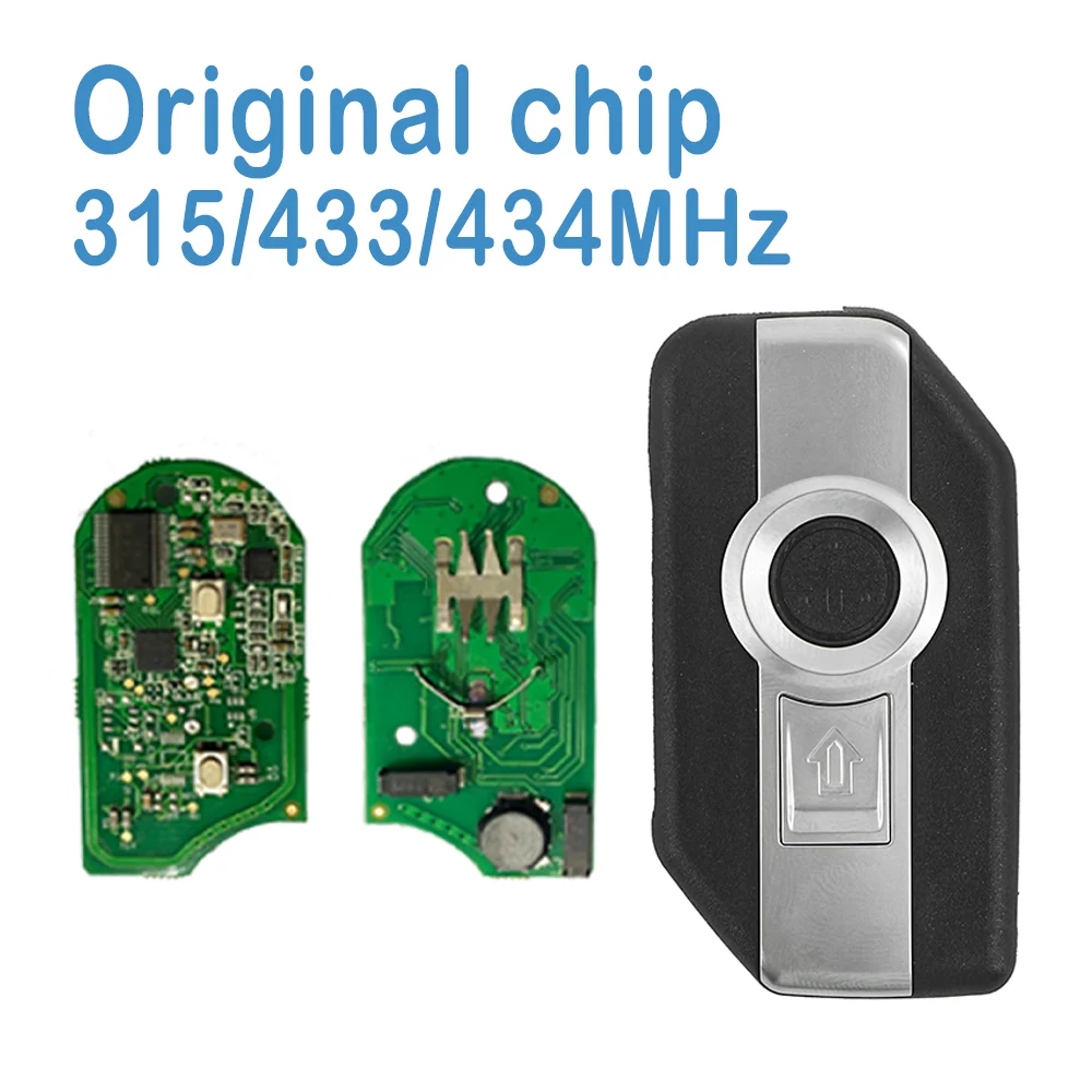 

Умный ключ для мотоцикла PCB 2B 315/433/434 МГц, оригинальный чип для замены пульта дистанционного управления двигателем для BMW R1200GS/RT R1250GS/F850GS