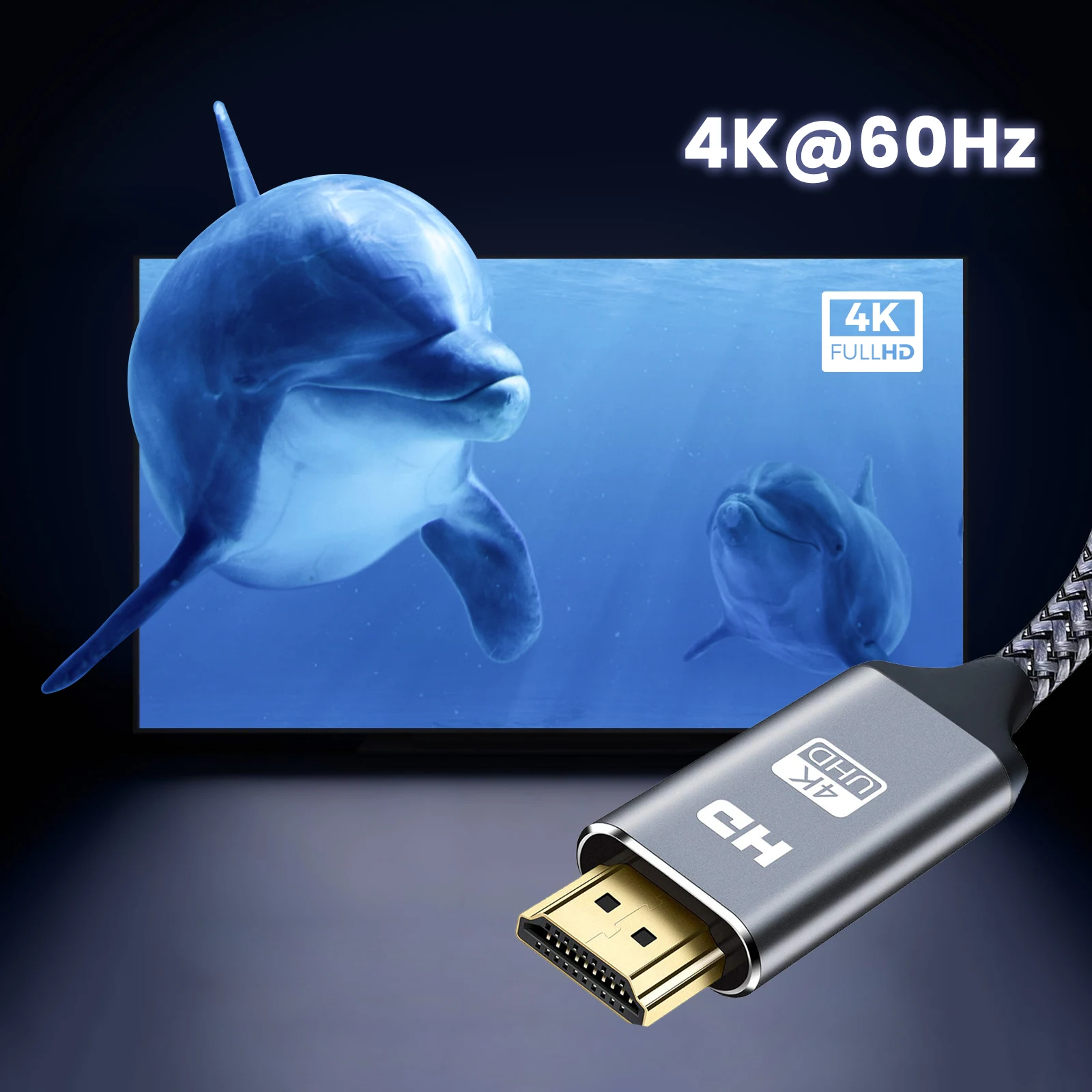 Ultra HD HDMI 2.0 Cable with 4K HDR & 3D Support, High-Speed Ethernet