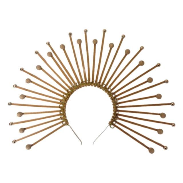 Corona Romana Foglie Oro - Set 3 Pezzi, Copricapo Toga Feste A Tema Greco/Romano - Foto 3