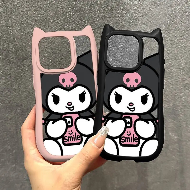

Kuromi Anime Kawaii Sanrio iphone15 14 Promax Phone Case Cute Cartoon Mobile Phone Cover Apple Shell Ins Lovely Gifts for Kids