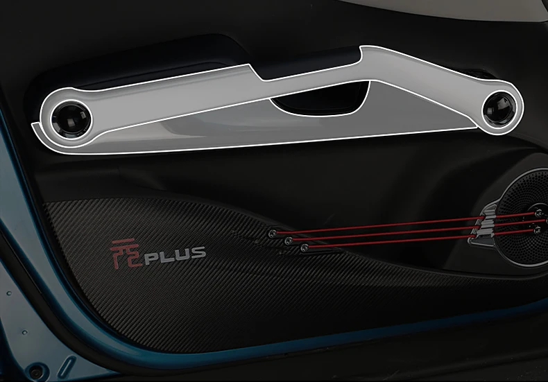 For BYD Atto 3 Yuan Plus 2022 2023 Car Interior Center console Transparent TPU Protective film Anti-scratc film Accessories