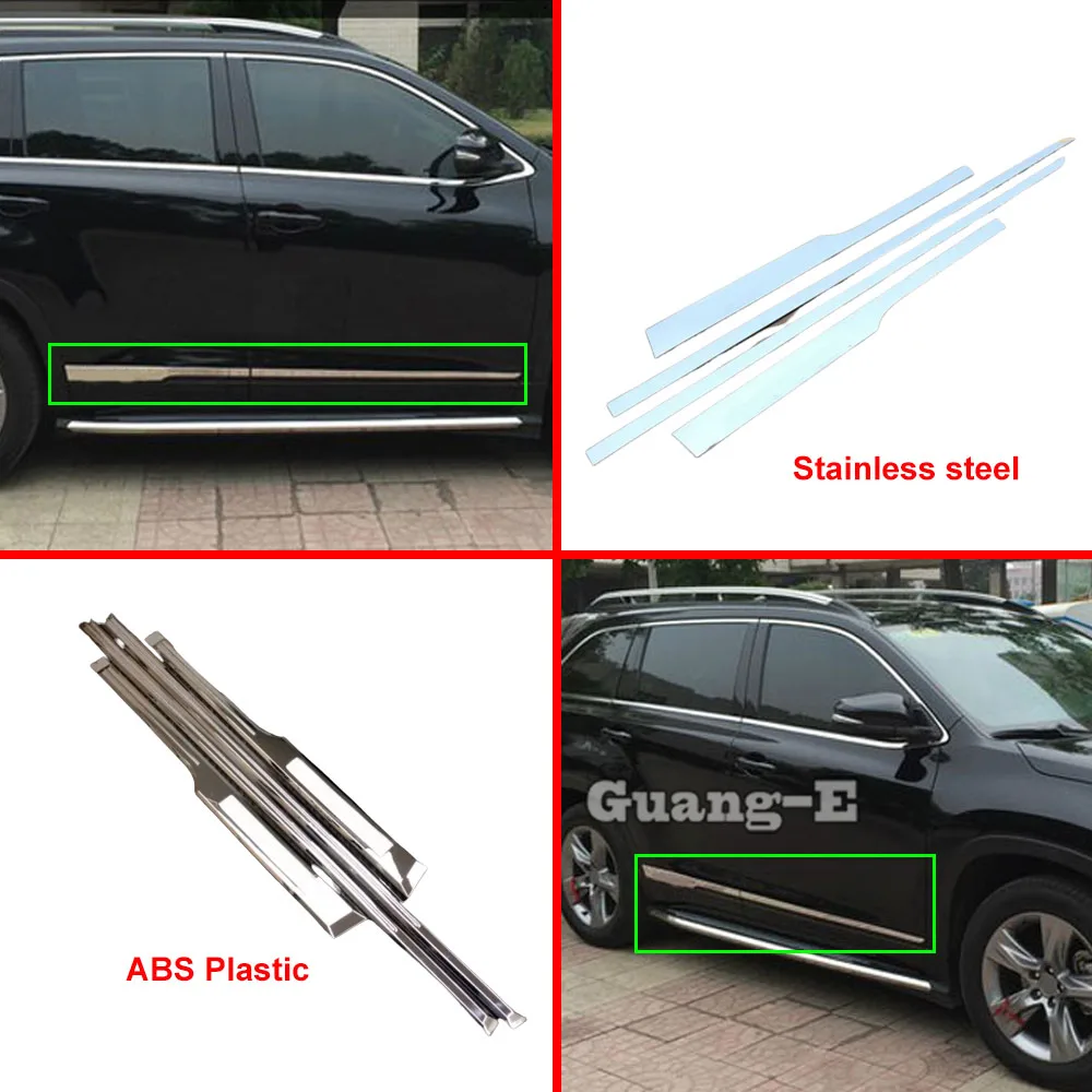

4 шт., автомобильные наклейки для Toyota Highlander 2015 2016-2020