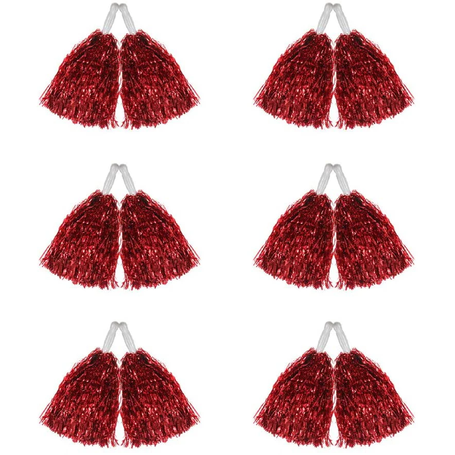 Cheerleading Pom Poms 1PC 28CM Cheer Dance Sport Competition For Football Basketball Match Children Use