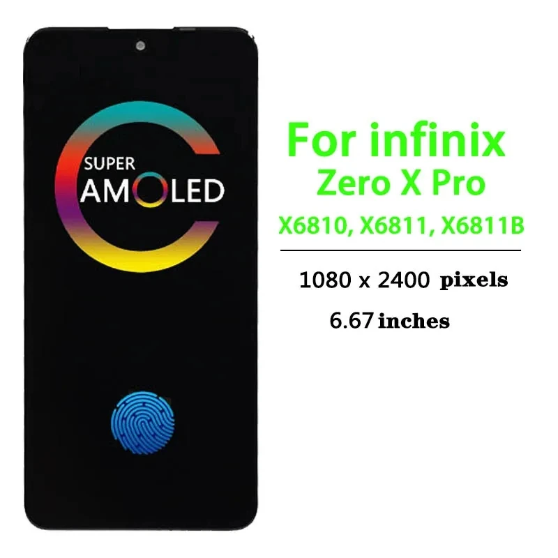 شاشة Infinix zero x pro الاصلية والتجارية