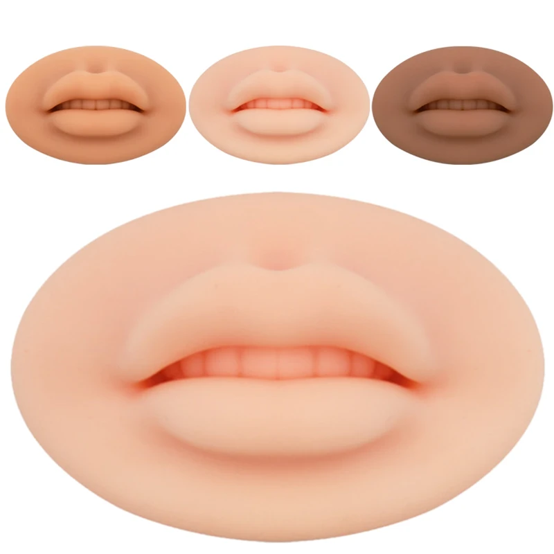 

Lip Tattoo Practice Skin 5D Silicone For Permanent Makeup Microblading Tattoo Beginner Artists Lip Blush PMU Training Supplies