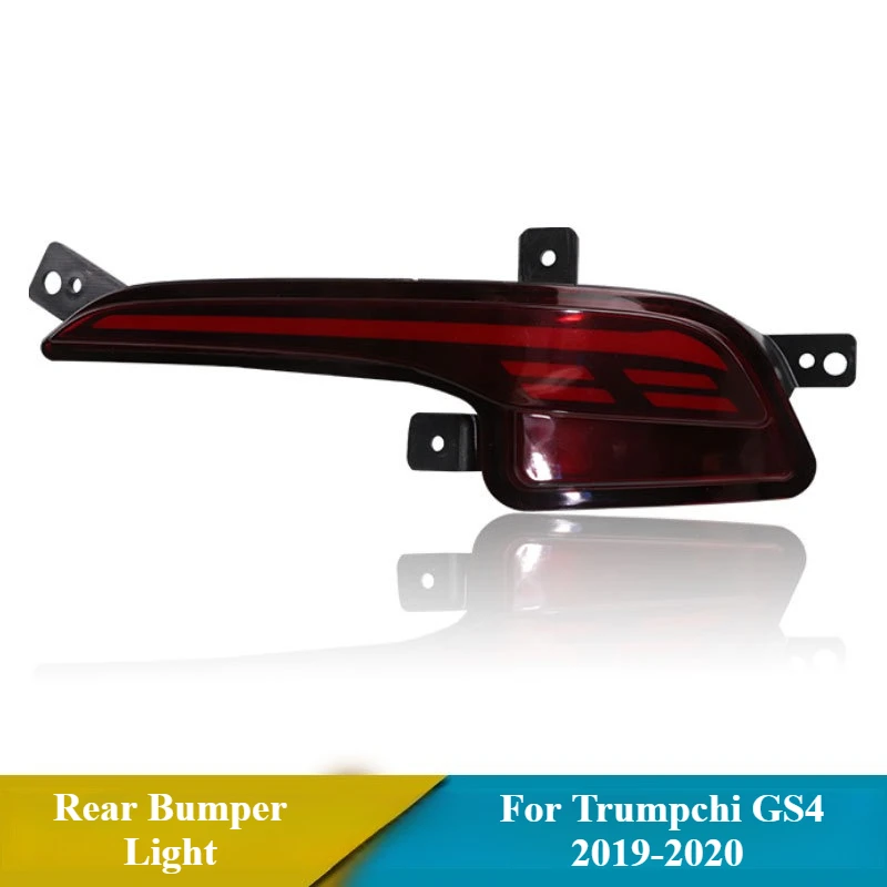 For Trumpchi GS4 2019-2020 2Pcs LED Rear Bumper Light Reflector Rear Fog Lamp Led Driving Brake Light DRL Dynamic Turn Signal detail image 5