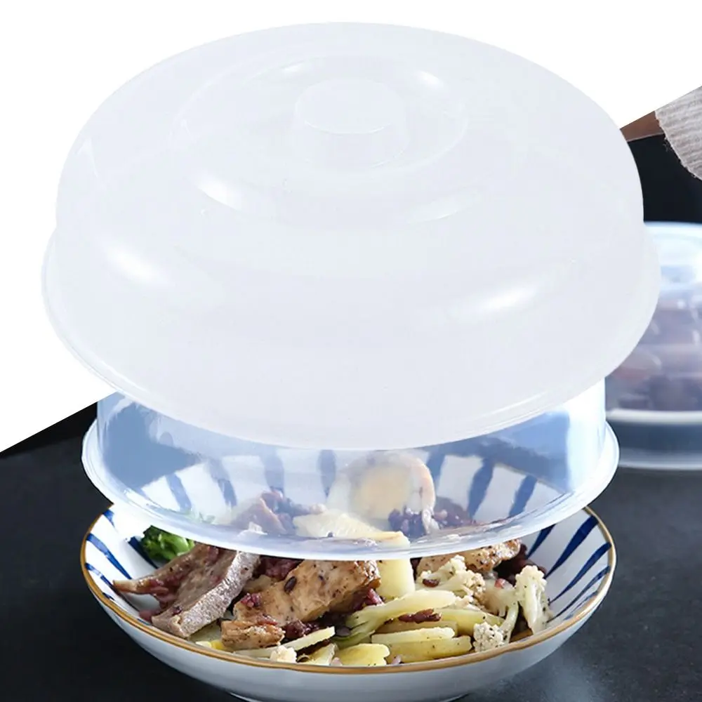Reusable Vented Microwave Splatter Cover Lid Food Fresh Keeping Plastic Universal Covering Kitchen Bowls Cake Dish 1Pcs food cover fresh keeping cover microwave cover preservation cover