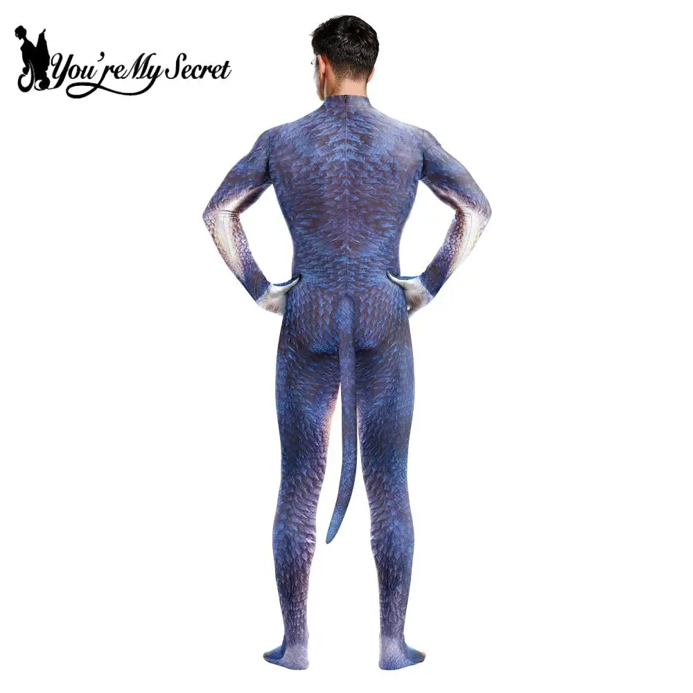 [You're My Secret]Halloween Cosplay Serpentine Printed Cosplay Costume Zentai Bodysuit Outfits Elastic Jumpsuit Fancy Dress cosplay costume