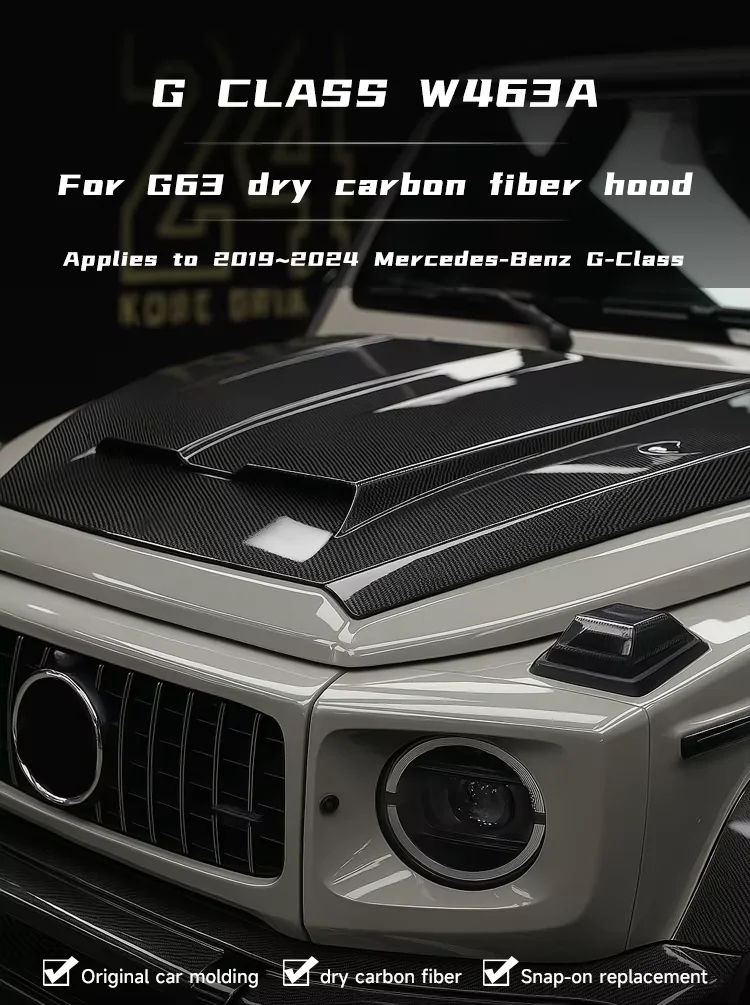 Gクラス ブラバス　フードアタッチメント　カーボン Gクラス ブラバス フードアタッチメント カーボン Gクラス ブラバス