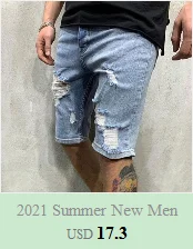 best casual shorts Summer New Men Shorts Fashion Casual Slim Men's Jeans Short High Quality Hole Elastic Denim Shorts casual shorts