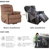 Recliner Slipcovers 4-Pieces Sofa Covers Couch Chair Cover Non Slip Reclining Furniture Protector Sofa Covers for Living Room 4