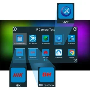 IPC-5200/5100 Plus 8MP 4K AHD CVI TVI CVBS IP Camera Test 5.4" IPS Touch Screen