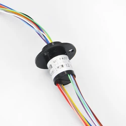 Compact Multi-Channel Electric Slip Ring for Continuous Rotation Applications (12 Channel)