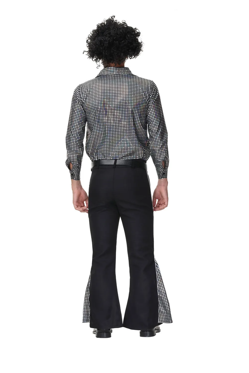 Retro 70s Hippie Cosplay Costume Halloween Costume Suit for Men Fancy Disguise Carnival Party Vintage Rock Disco Night Club