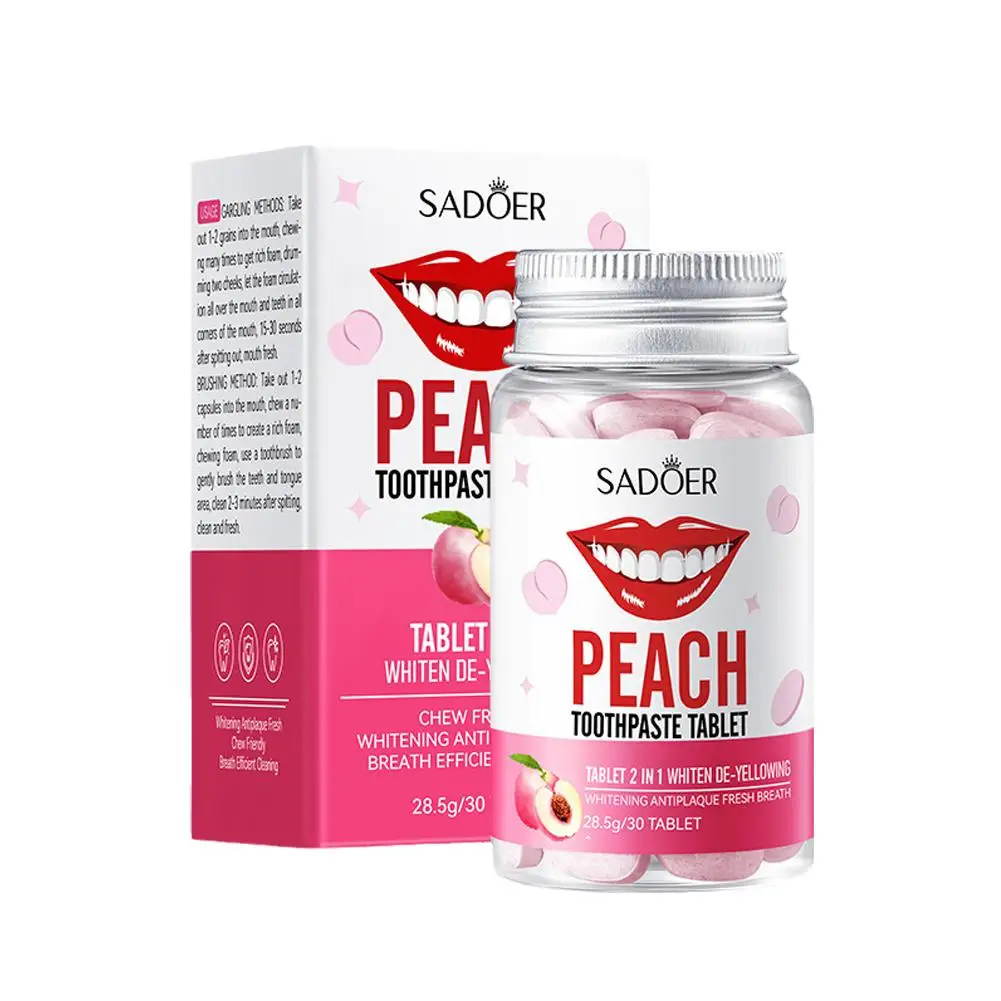 Mint Solid Toothpaste Tablets Mint Flavors Teeth Breath Whitening Stains Bad Smoke Mouthwash Charcoal Remove Fresh