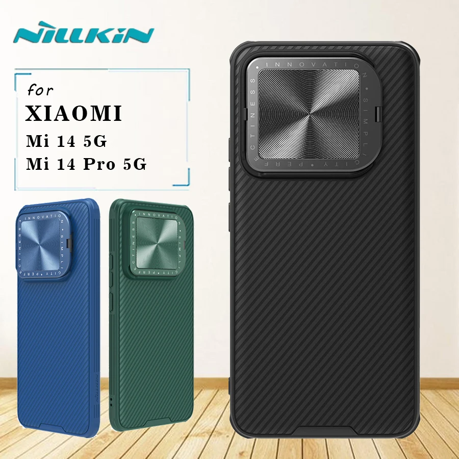 

Для Xiaomi Mi 14 Pro / 14 женский чехол Nillkin CamShield Prop защита для объектива скользящей камеры с подставкой для Xiaomi Mi 14 Pro