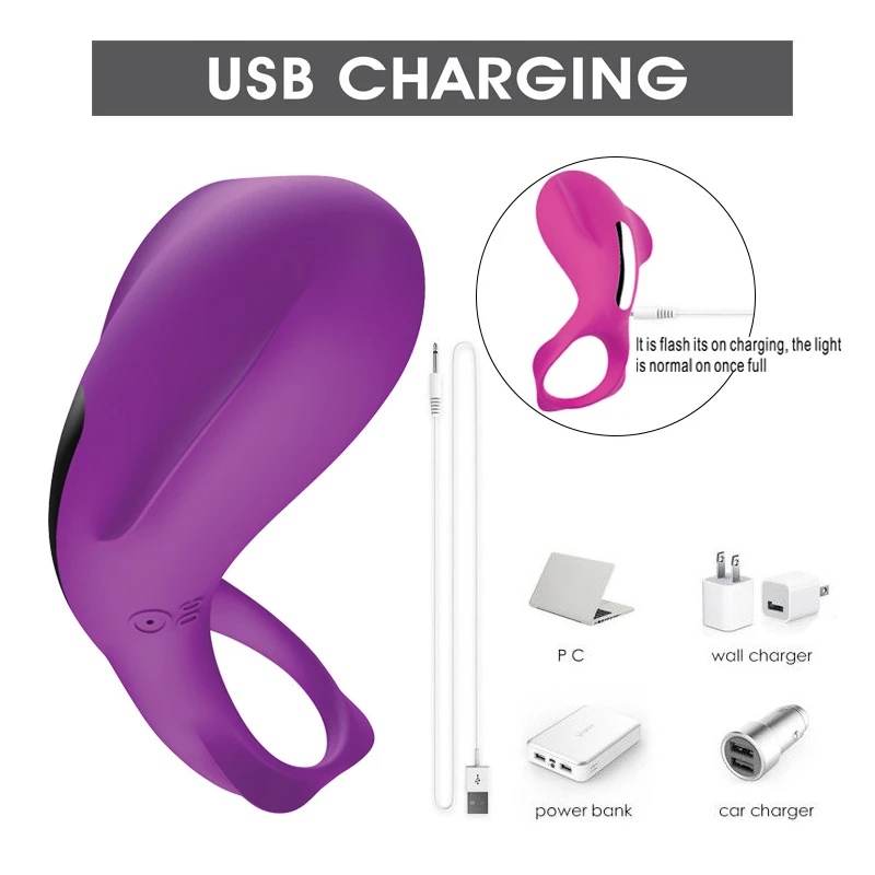 Vibrationsring Leistungsstarker Vibrator Klitoris Stimulator Prostatavibrator Für Männer Sex Nippelvibrator Für Co_voghion.com