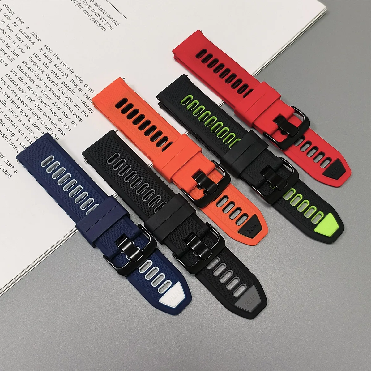 Silicone Watch Band in Various Sizes - Universal Fit Bracelet Strap