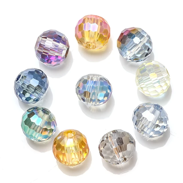 Grande boule à facettes 8mm. Crystal Vitrail Medium