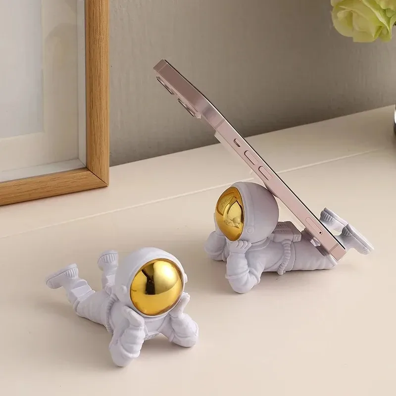 Desktop Astronaut Ornaments Spaceman Ornaments Desktop Phone Holder Home Office Decoration Astronaut Statue