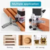 Wood Router Kit with 15pc 1/4" Collets Router Bits 600W 110/220V Laminate Milling Engraving Hand Machine Carpentry Slotting Tool 5