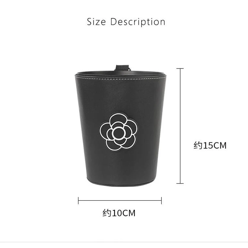 Cute Cartoon Flower Car Trash Bin Can for Back Seat Headrest Mini Auto Outlet Air Vent Organizer Rubbish Bag Garbage Storage,car trash can