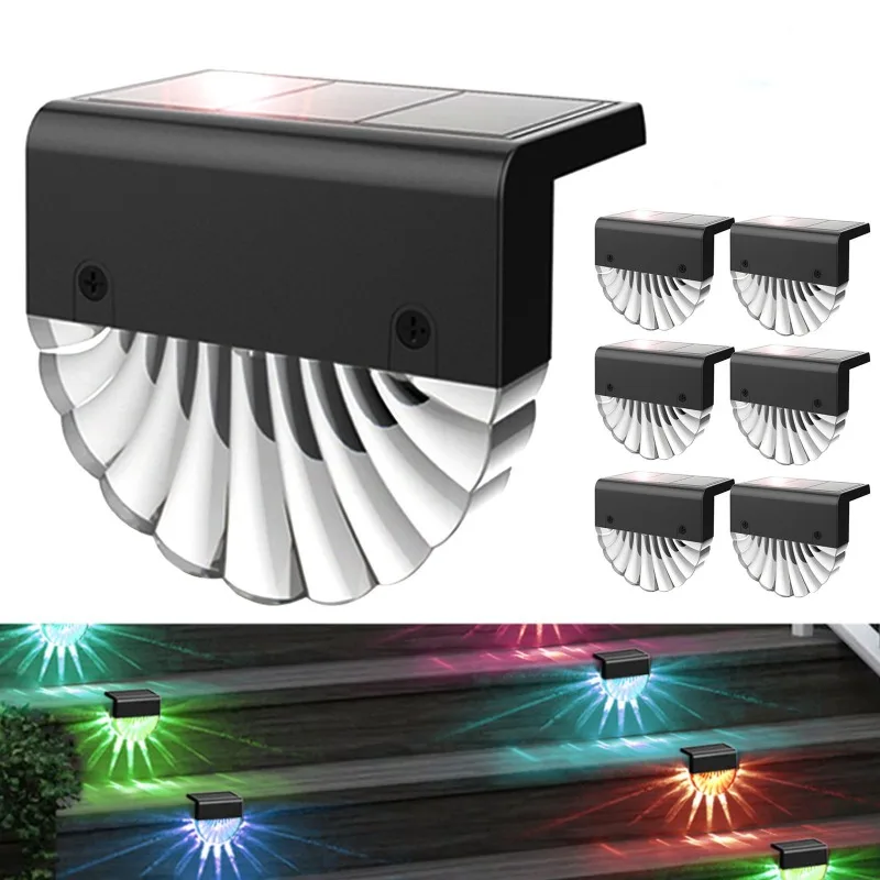 

Outdoor Led Solar Lamp Waterproof Staircase Light Garden Courtyard Decoration Steps Fence Fence Wall Light Ourdoor Lighting