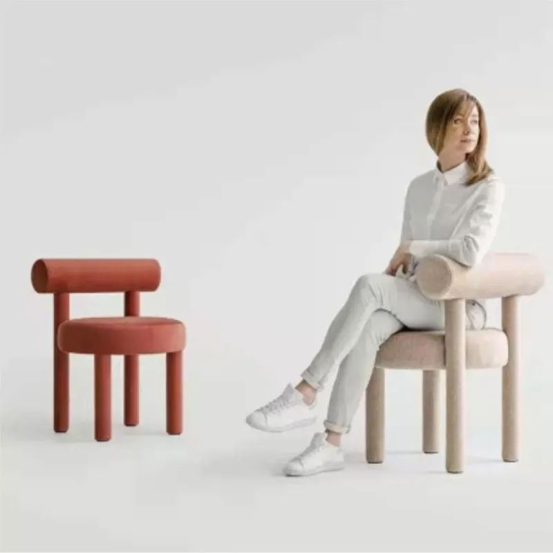 Internet Celebrity Light Luxury Home Bedroom Dressing Table Makeup Chair Designer Model Room Creative Ins Dining Chair X&D