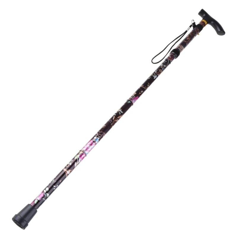 Walking Cane for Women Men Adjustable Heights Self Standing Folding Portable Collapsible