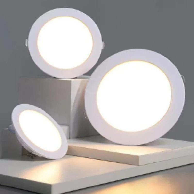 Description Picture 4 of item220V LED downlight ceiling light spotlight 3W 7W 9W 12W 15W 18W recessed grille ultra-thin downlight round black white