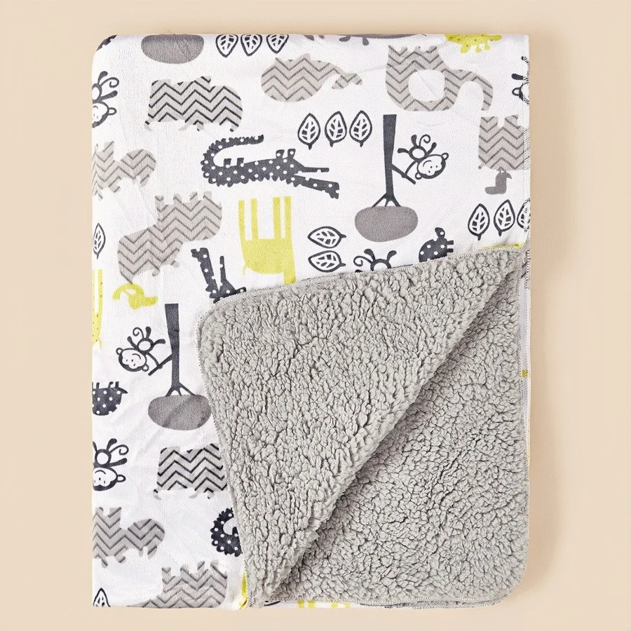 Ultra Soft Reversible Baby Blanket 1