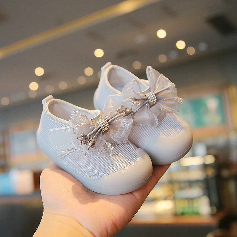 Spring Children Shoes Girls Princess Shoes Fashion Bowtie Summer Hollow Kids Sneakers Toddler Baby Girls Sandals CSH980