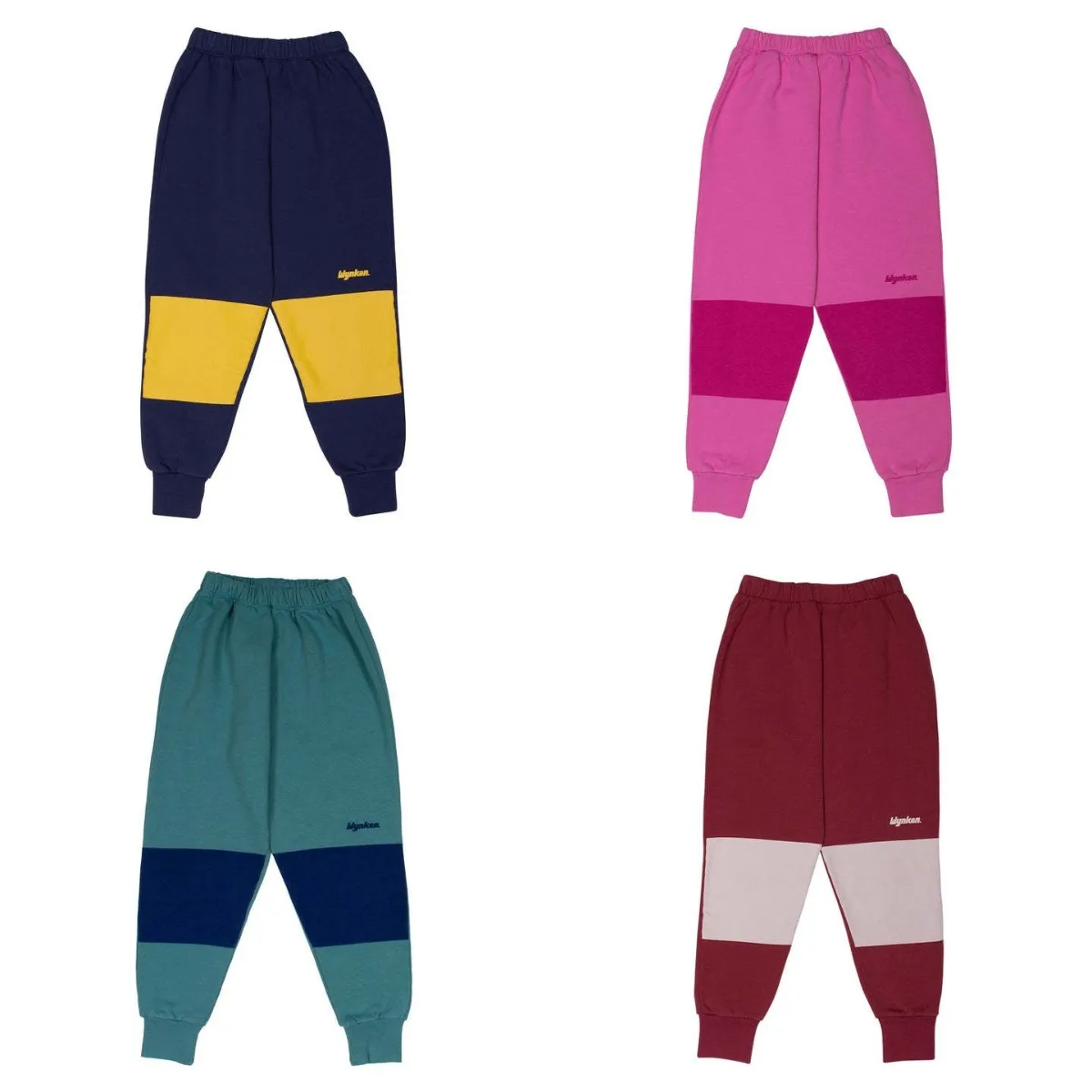 Pants in stock wyn autumn/winter color blocked knitted sweater vest with fleece pants