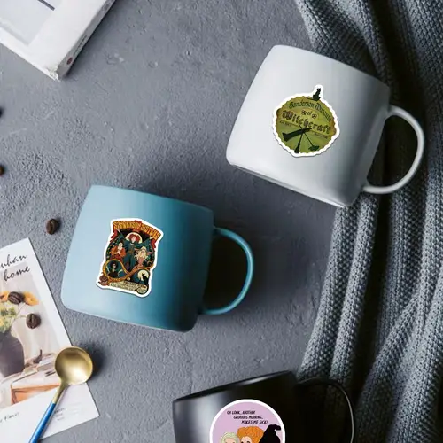 100Pcs Halloween Witch Hocus Pocus Stickers Horror Decal Skateboard Phone Luggage Laptop Car Waterproof Stickers Kids Toy - Image 2