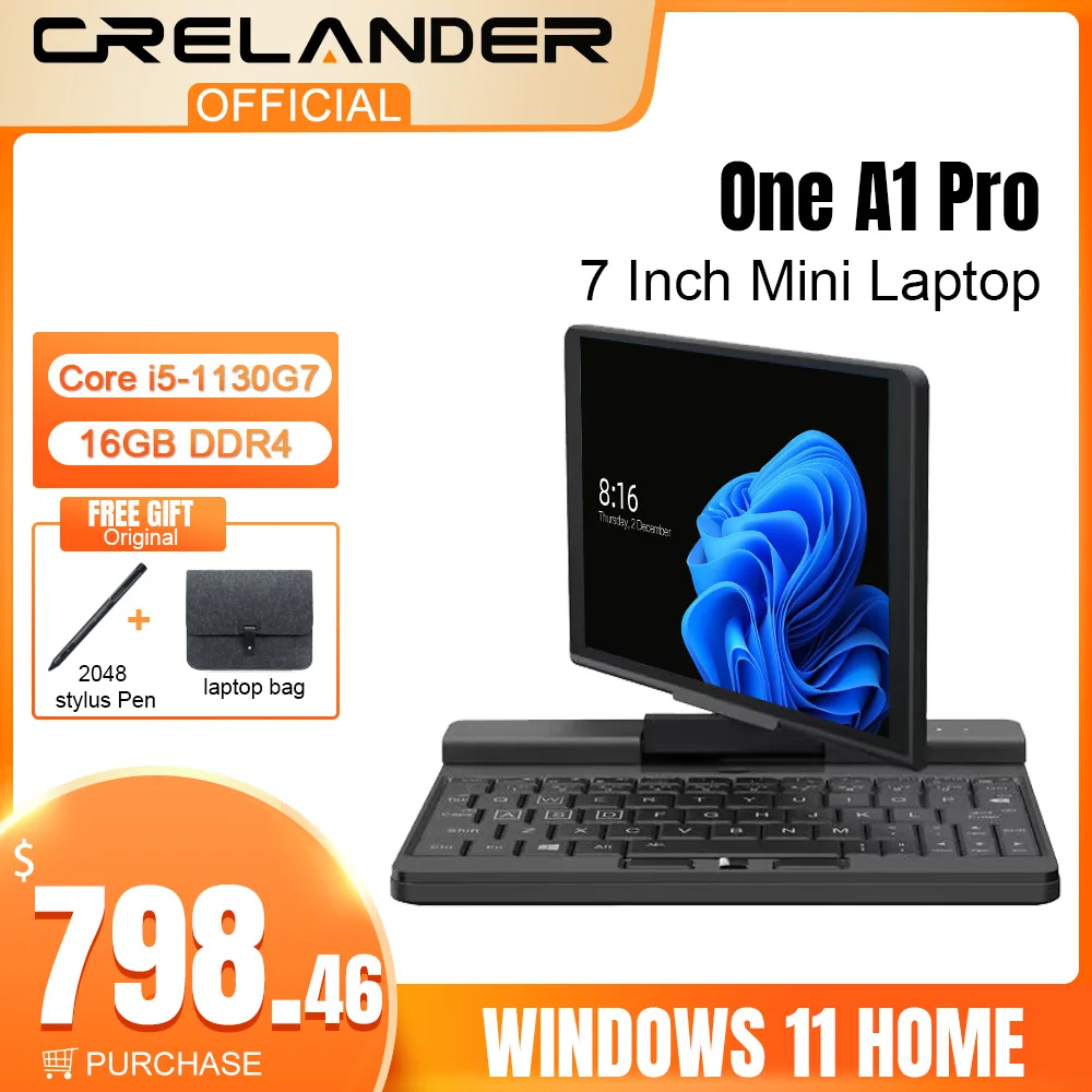 One Netbook A1 Pro 7 Inch Mini Laptop Touch Screen Intel Core I5 11th