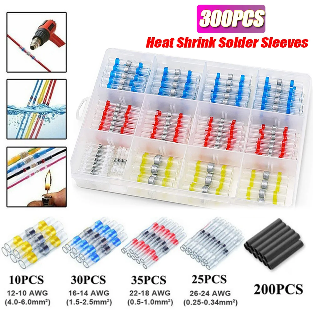 Mini Hot Air Gun 300W Electrical Handheld Hot Air Gun 300PCS Heat Shrink Butt DIY Craft Embossing Shrink Wrapping PVC