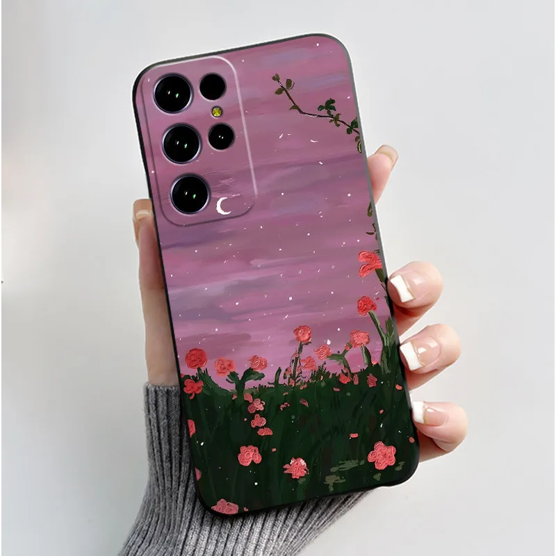 Aesthetic Cute Cat Cartoon Black Soft Silicone Shockproof Phone Case