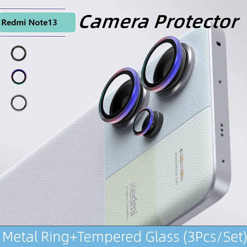 Metal Lens Protector for Redmi Note 13 Pro+ plus note13 Camera Ring  Tempered Glass for redmi note 13pro+ 13pro Back lens cap - AliExpress