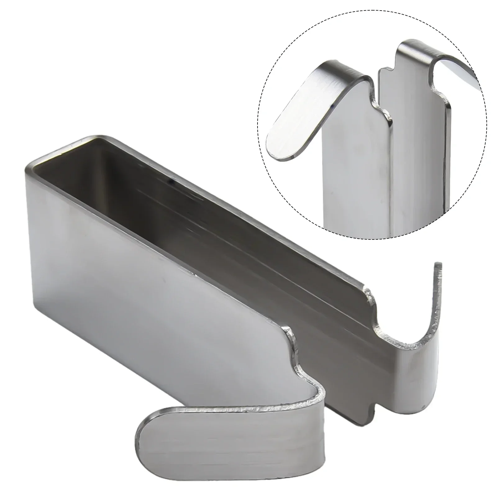 Bathroom Shower Door Hook 1pc Stainless Steel Over Glass Door Shower Towel Rack Double Sided Frameless Bathroom Hanger Punch bathroom towel hook