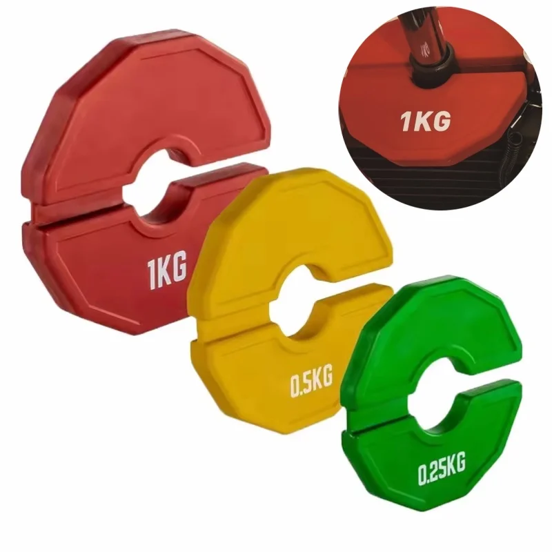 Gym Micro Plates Dumbbell fractional Weight Plate Rubber Fractional Weight Plates Add-on Change Plate 1Pc gym accessories