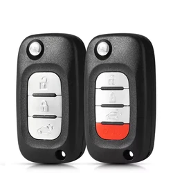 Luxury Folding Car Key Case Cover (3 Buttons)