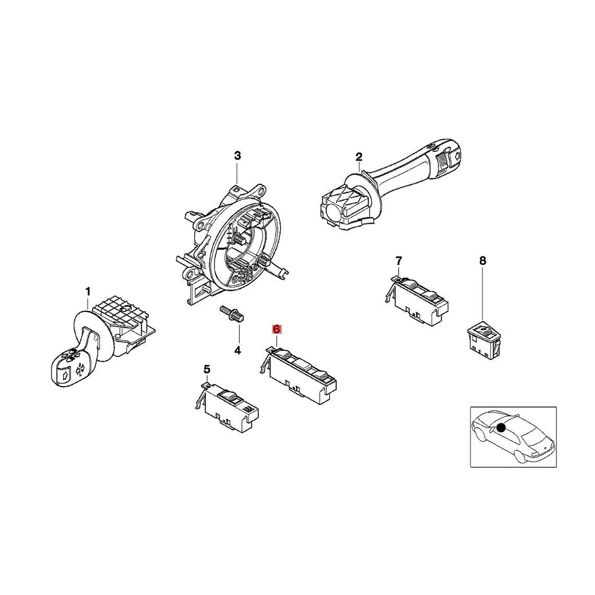 Raamschakelaar BMW E46 | kosten op