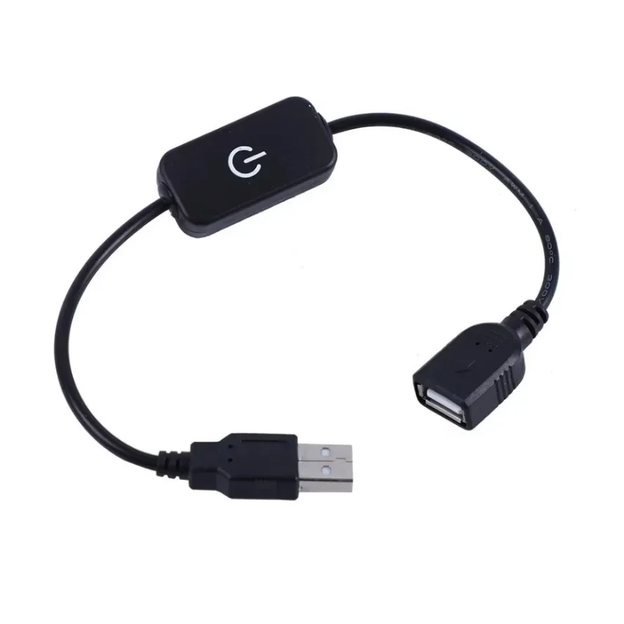 6 Types DC 5V LED Knob Dimmer Switch USB Female To Male Extension Cord with Rotary ON OFF Controller White Black Strips Lights led strip controller,led dimmer switch,led dimmer controller,led strip switch,led string dimmer,power cords dimmer switch