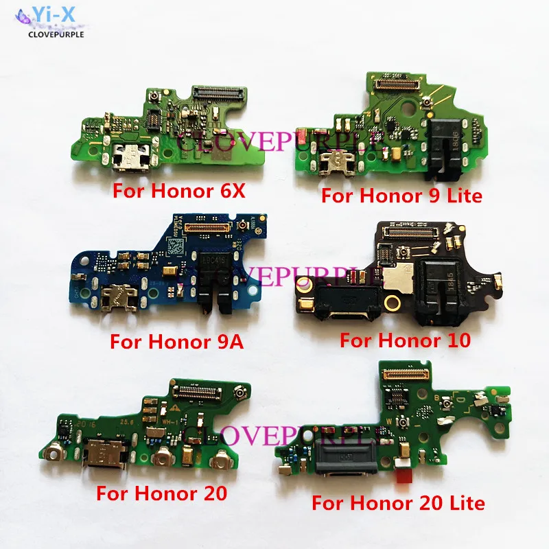 

1pcs Original USB Charging Board Dock Connector Port for Huawei Honor 6X 9A 10 20 9 Lite Repair Parts